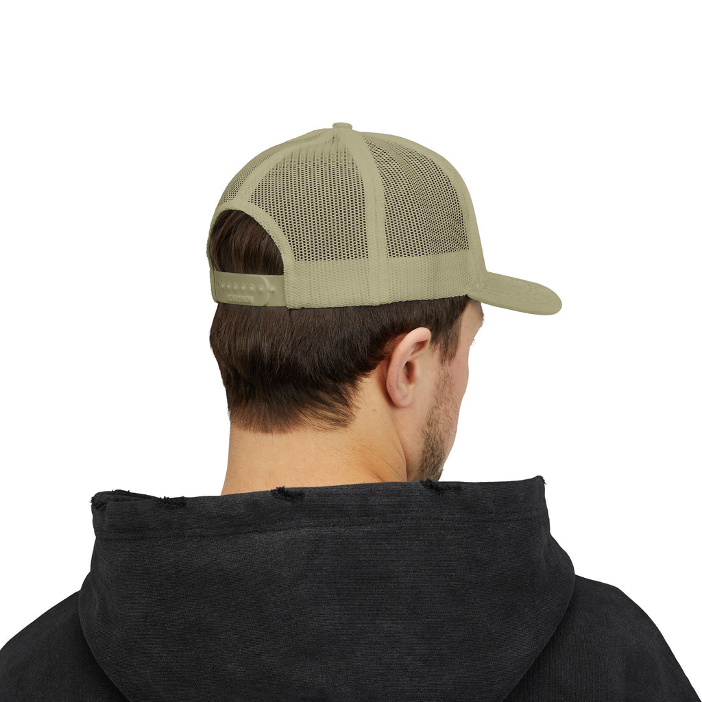 Brooks Landscaping Embroidered Trucker Cap — Mower Logo Snapback