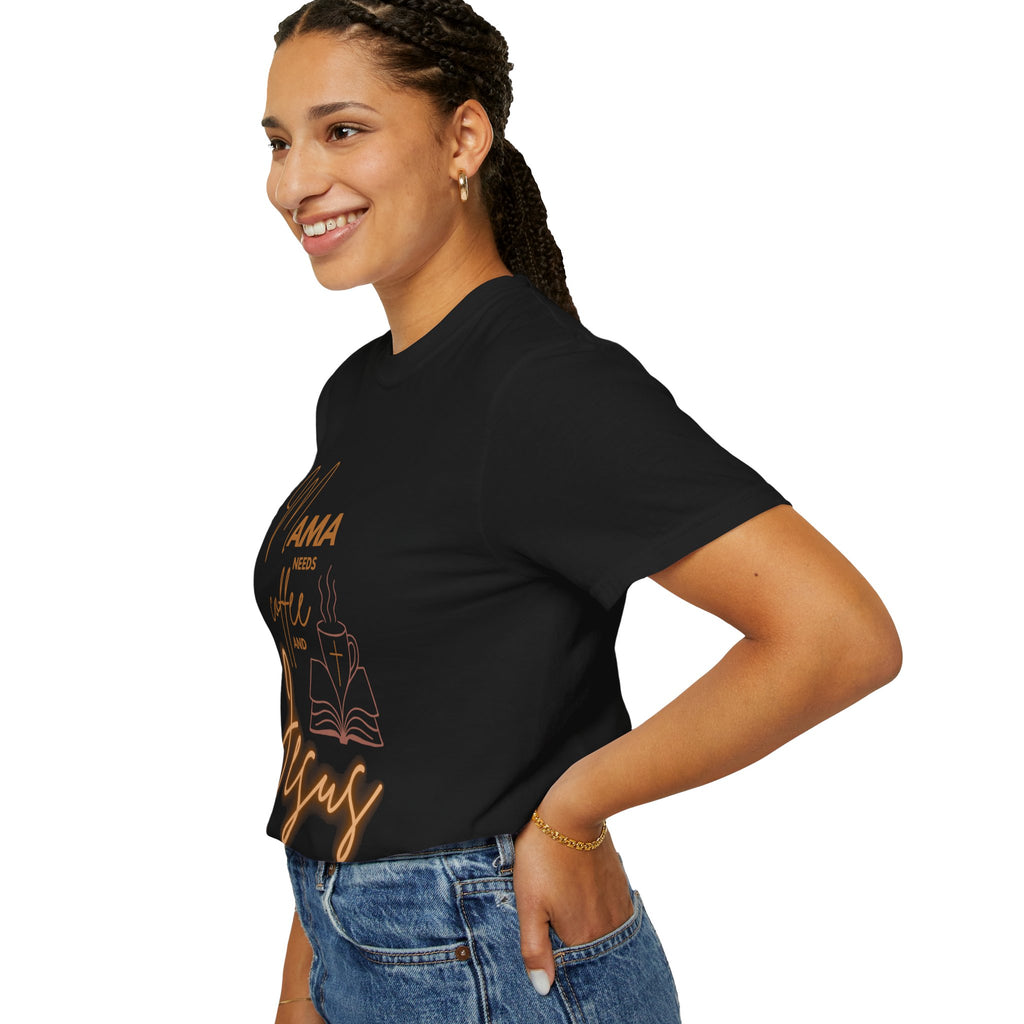 Mama Needs Coffee and Jesus T-Shirt, Unisex Tee for Moms, Faith-Based Gift, Cozy Everyday Wear, Christian Apparel, Perfect