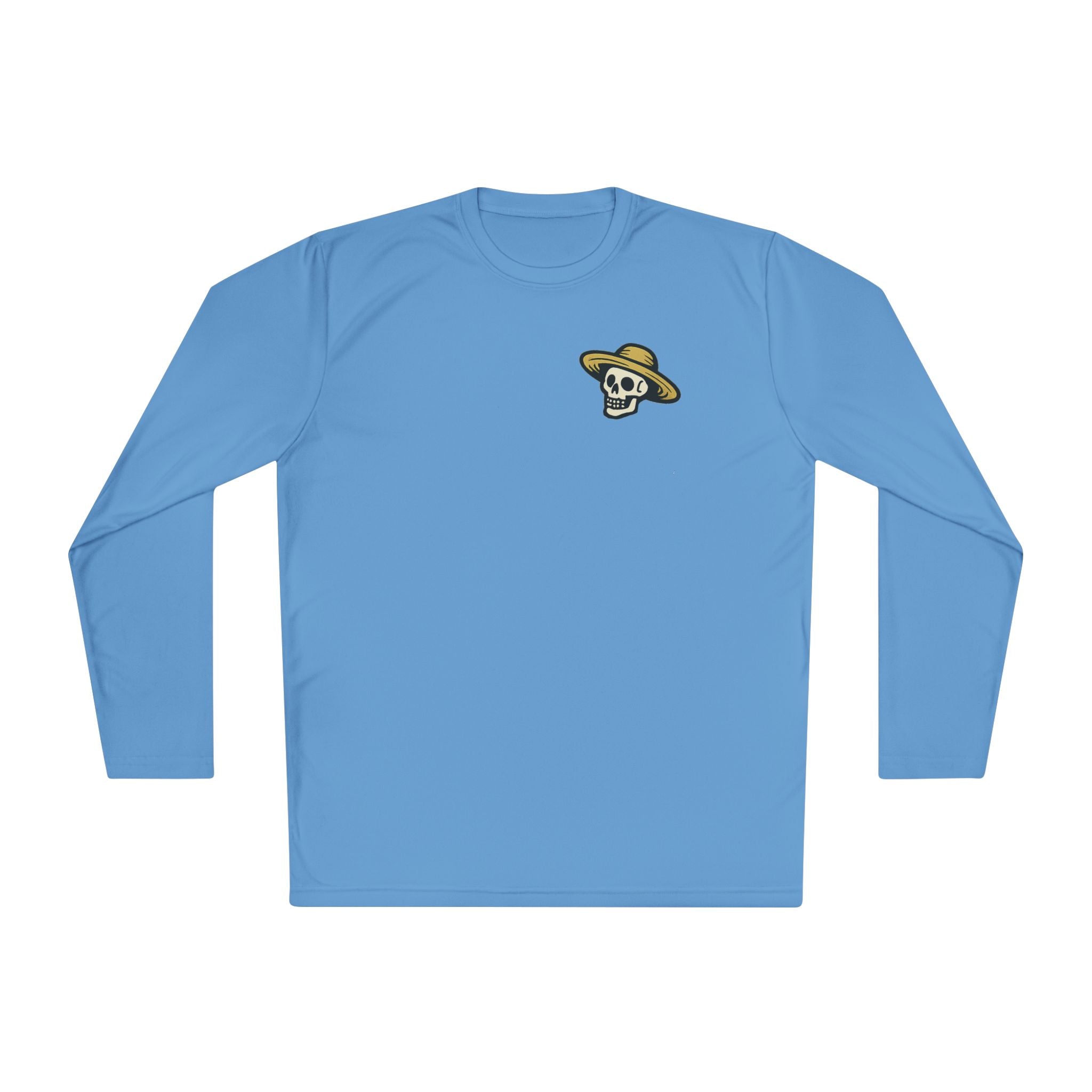 Landscaper Skull Long Sleeve Tee — 'Brooks Landscaping' Mower Logo Shirt