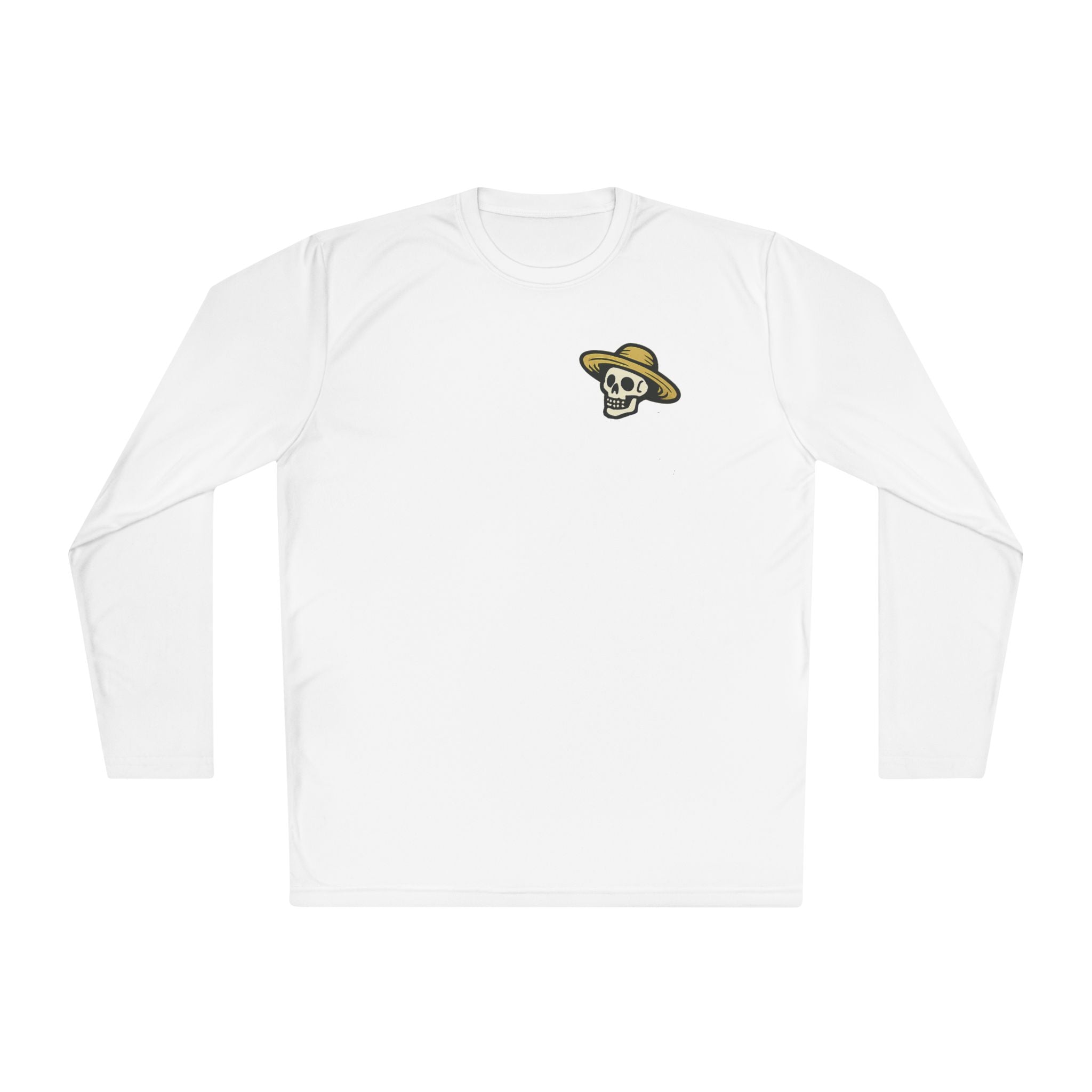 Landscaper Skull Long Sleeve Tee — 'Brooks Landscaping' Mower Logo Shirt