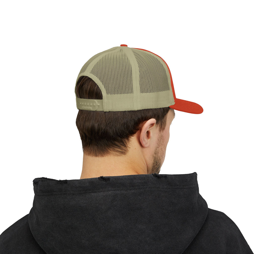 Brooks Landscaping Embroidered Trucker Cap — Mower Logo Snapback