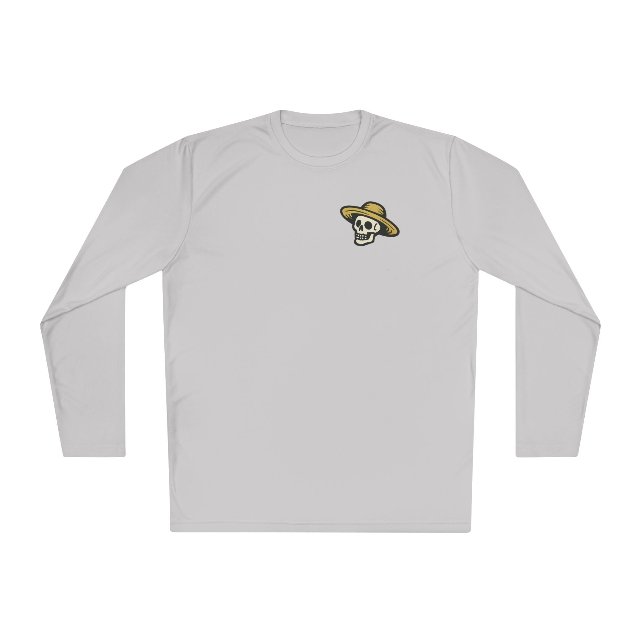 Landscaper Skull Long Sleeve Tee — 'Brooks Landscaping' Mower Logo Shirt