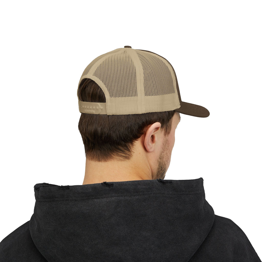 Brooks Landscaping Embroidered Trucker Cap — Mower Logo Snapback
